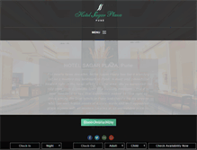 Tablet Screenshot of hotelsagarplaza.com